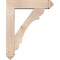 Ekena Millwork Olympic Arts and Crafts Smooth Bracket w/ Offset Brace, Douglas Fir, 7 1/2"W x 32"D x 40"H BKT0806X32X40OLY03SDF - alternate 2